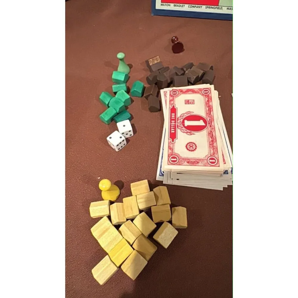 Vintage Easy Money Board Game milton Bradley No Instructions
